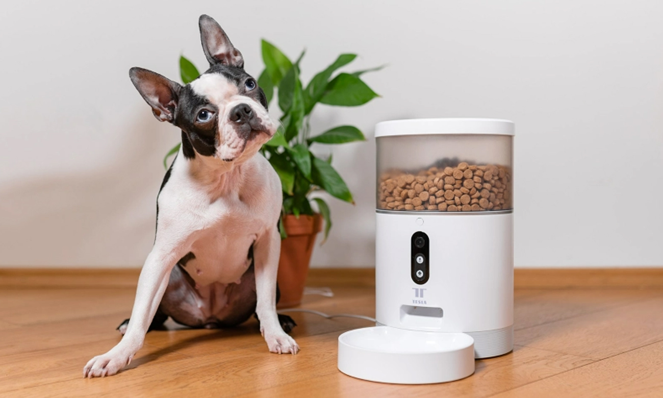 Tesla Trockenfutterspender mit Kamera