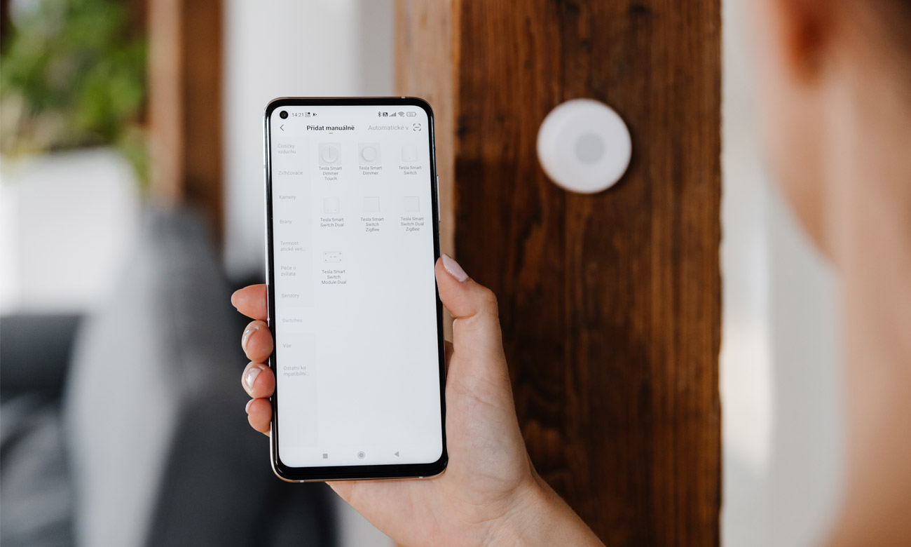 Intelligenter Knopf Tesla Smart Sensor Button - Einfache Verwaltung über die App