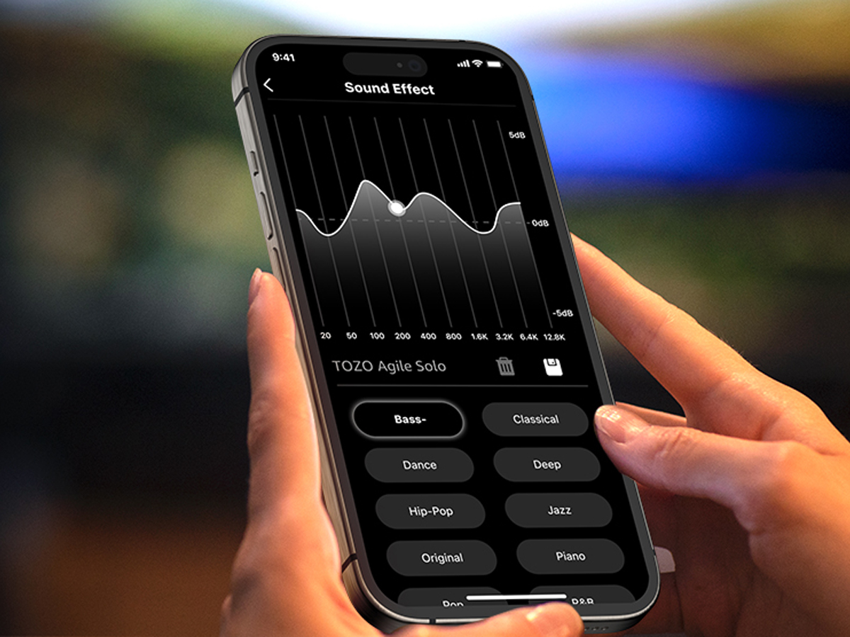 Kabellose In-Ear-Kopfhörer Tozo Agile Solo Schwarz