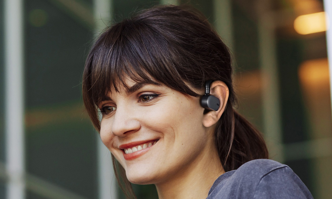 Słuchawki bezprzewodowe Tozo Open Buds Czarne - Grafika lifestyle