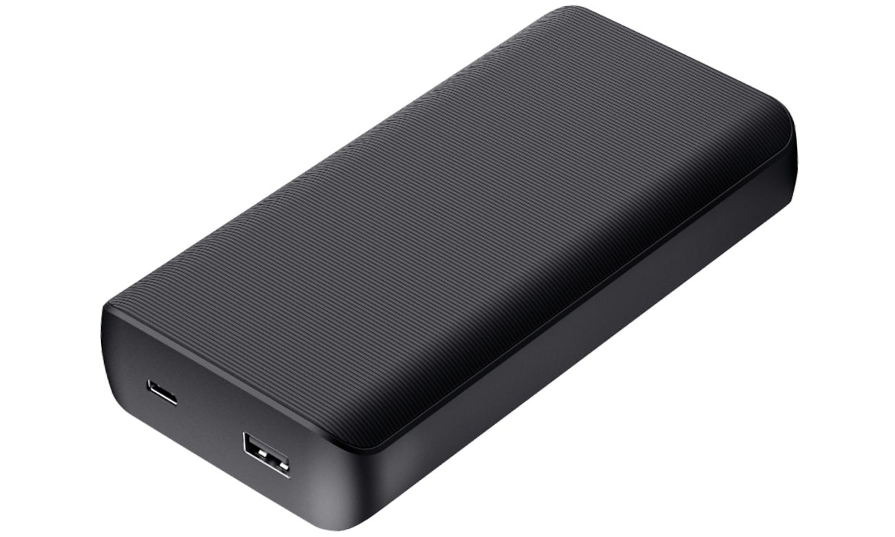 Powerbank Trust Laro 65 W USB-C - Ansicht von vorne im Winkel