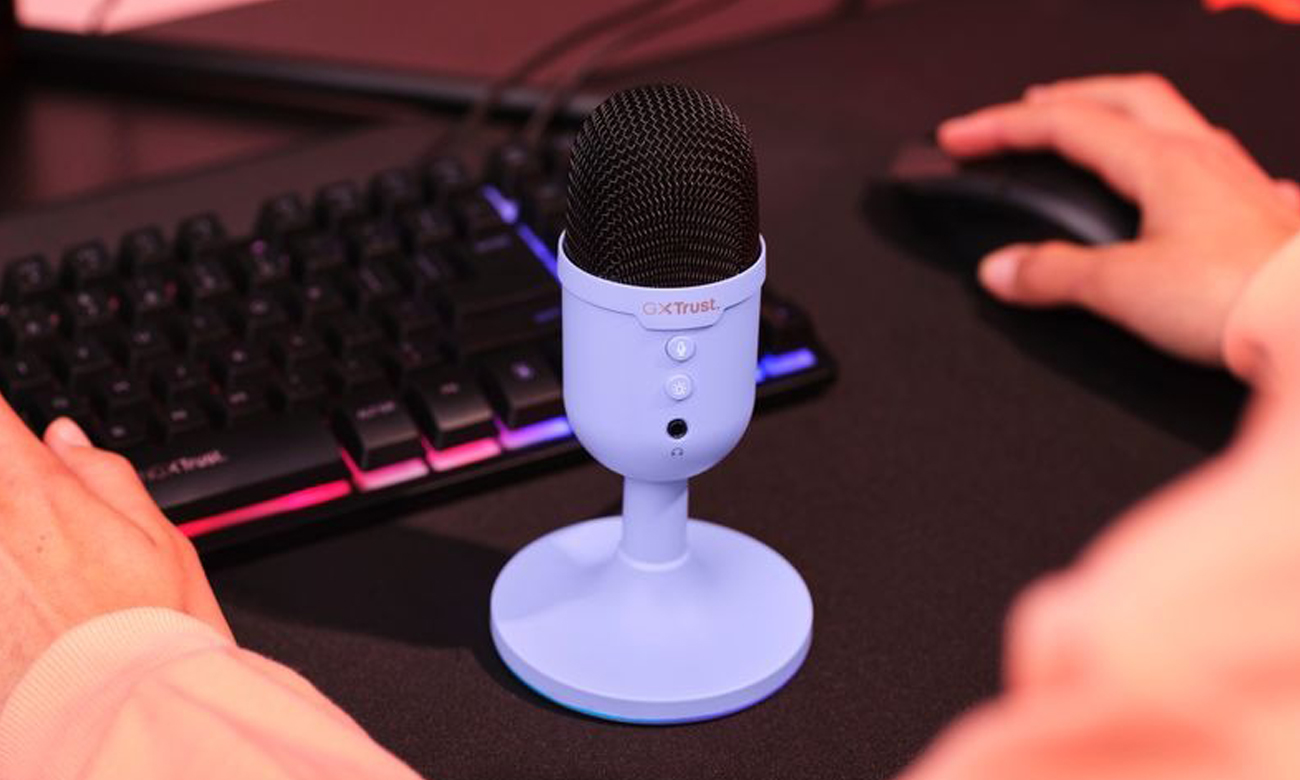 Mikrofon Trust GXT 234 YUNIX RGB Violett - Lifestyle-Grafik