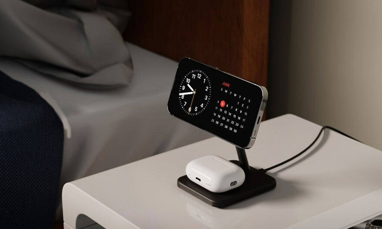 Ladegerät Twelve South HiRise 2 Deluxe für zwei MagSafe-Geräte schwarz