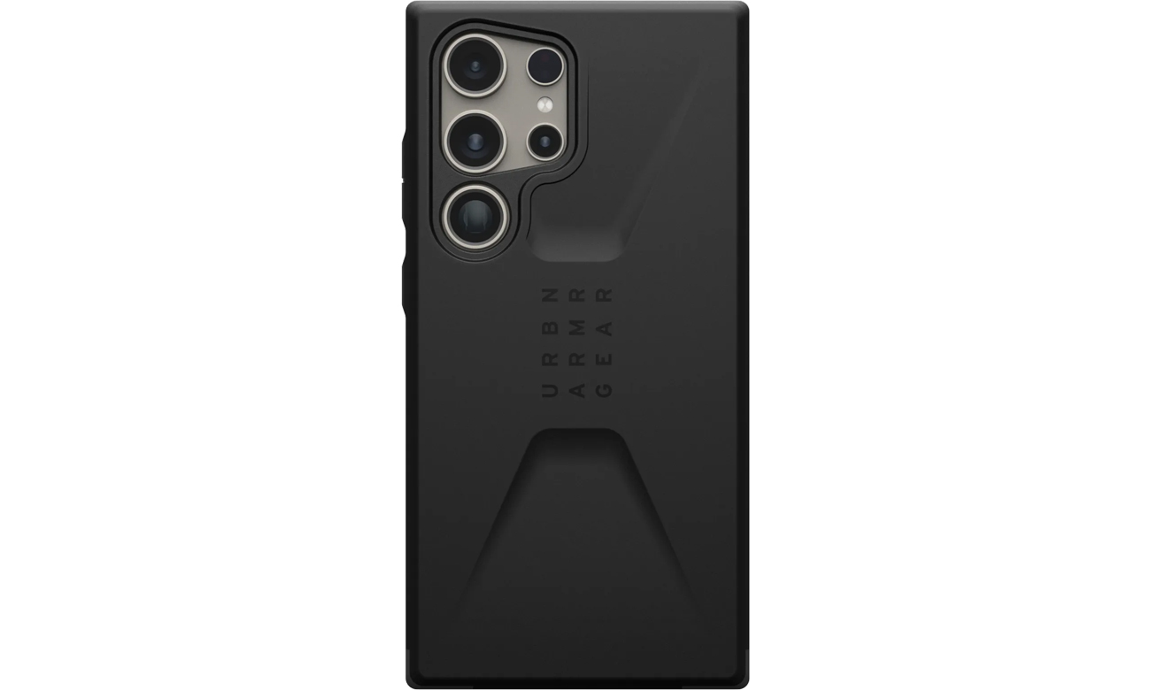 UAG Civilian Hülle für Samsung Galaxy S24 Ultra Schwarz - Rückansicht