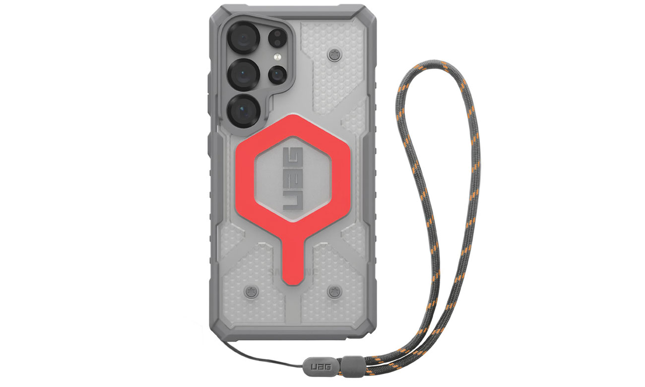 UAG Pathfinder Clear Samsung Galaxy S25 Ultra 5G Lava + Trageschlaufe