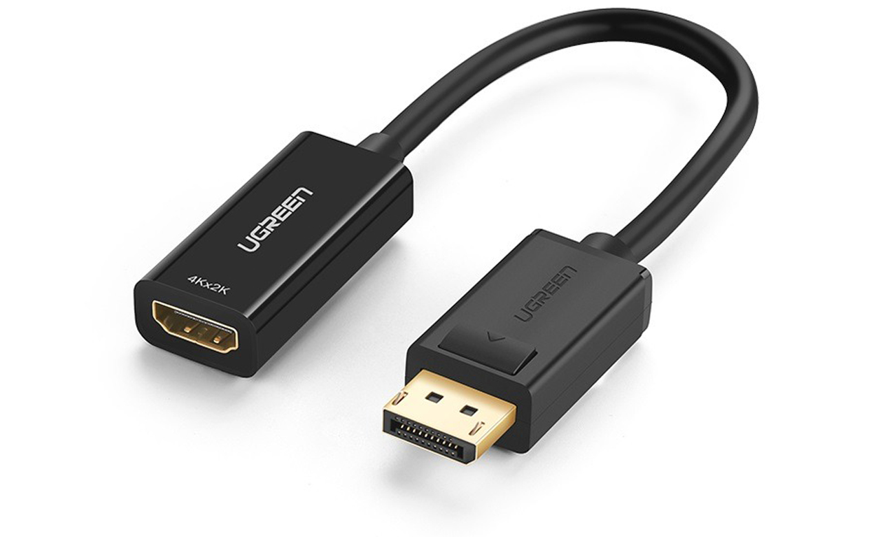 Adapter UGREEN DisplayPort - HDMI 25cm - Widok ogólny