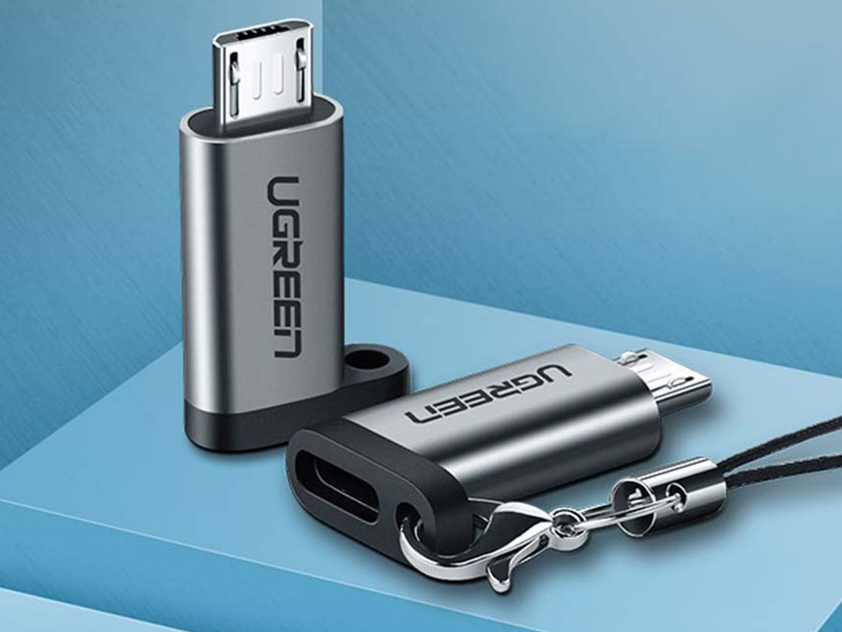 Adapter UGREEN USB-C zu micro USB Grau - Grafik