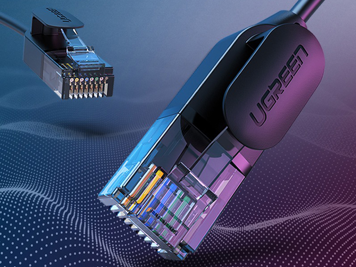 Netzwerkkabel UGREEN NW122 Ethernet RJ45 Schwarz 5m - Lifestyle-Grafik