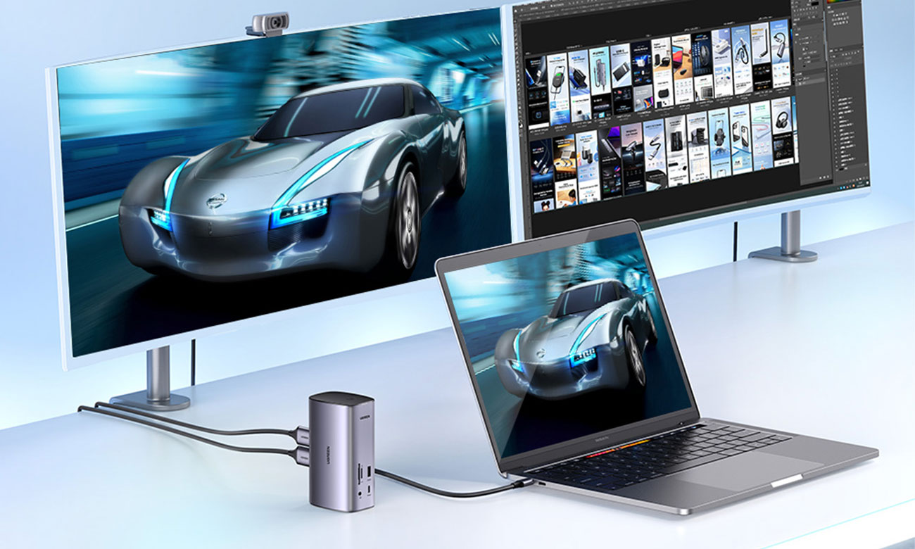 UGREEN 12-in-1 Dockingstation (HDMI / DP / RJ45 / AUX/ SD)