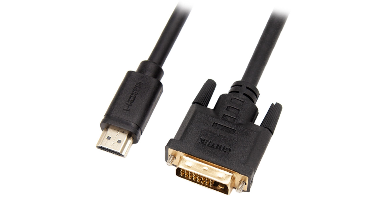 Unitek HDMI - DVI Kabel Anschlüsse