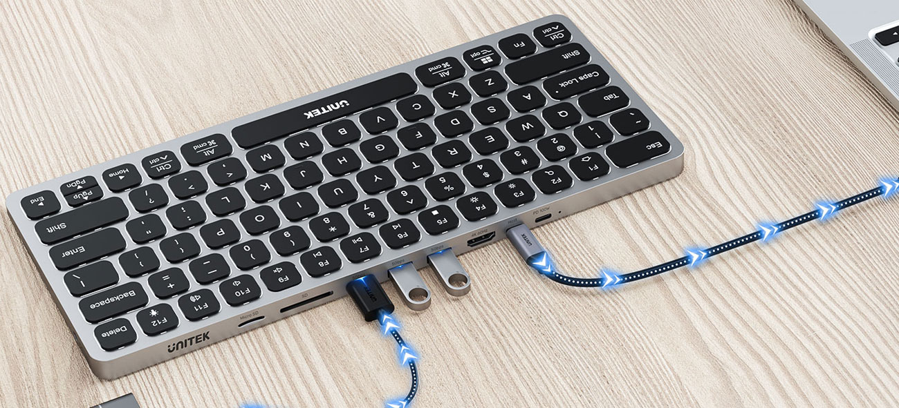 Unitek HUB USB-C 9w1 D1092A