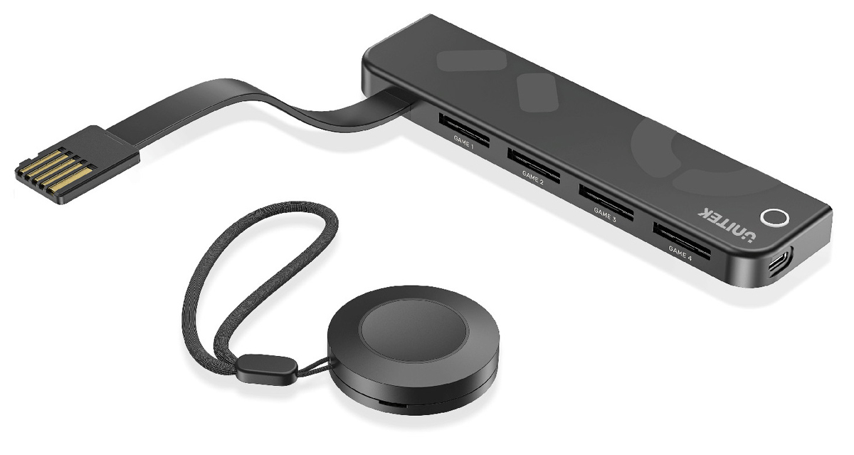 Nintendo Switch 4 Kartenslot-Leser + Unitek G1002E - Gesamtansicht