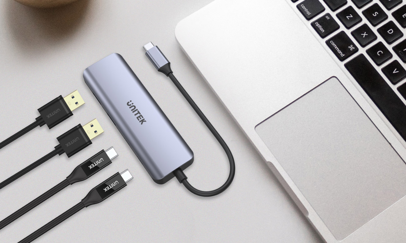 Hub Unitek USB-C 3.1 - 2x USB-C, 2x USB-A