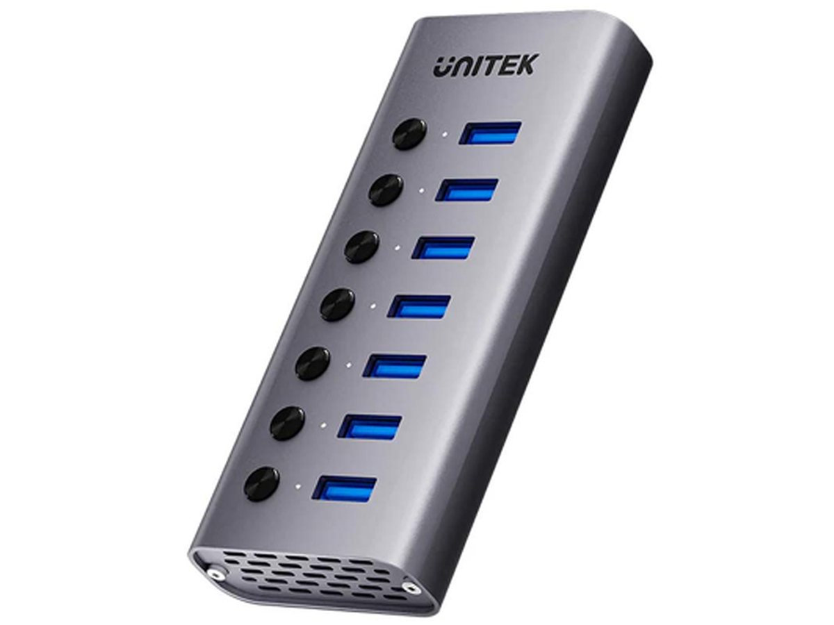 Unitek Hub USB-A 7 Ports mit Schaltern