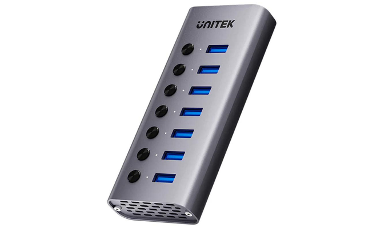Unitek Hub USB-A 7 Ports mit Schaltern