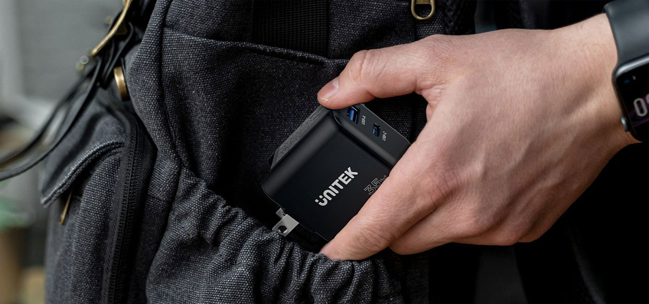 Netzteil Unitek GaN 35W USB-C USB-A