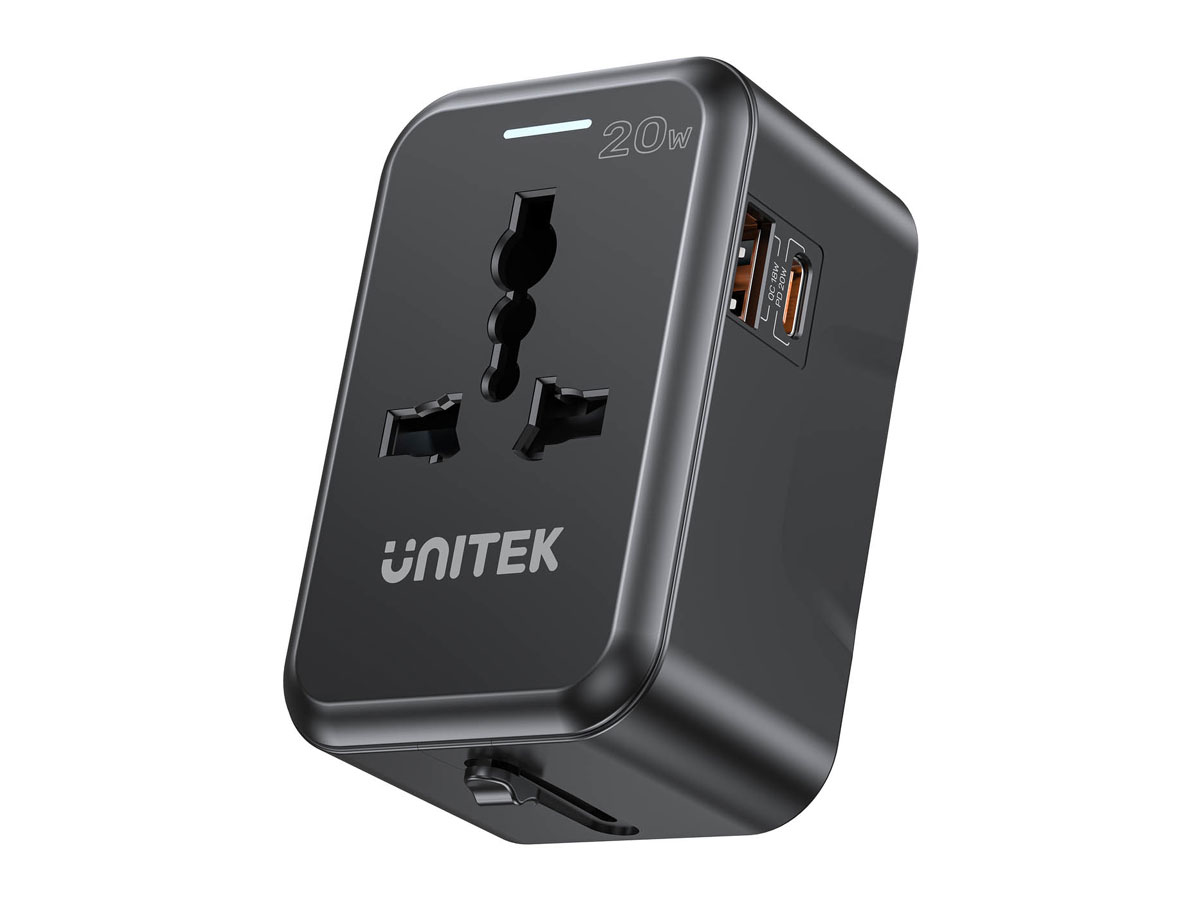 Unitek Tragbares Ladegerät EU/US/UK/AUS PD 20 W