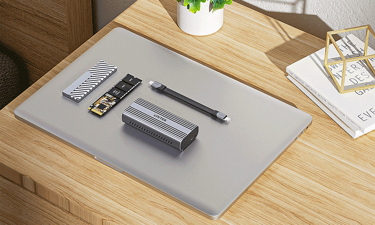 Unitek S1226A M.2 PCIe NVMe/SATA Festplattengehäuse 40 Gb/s