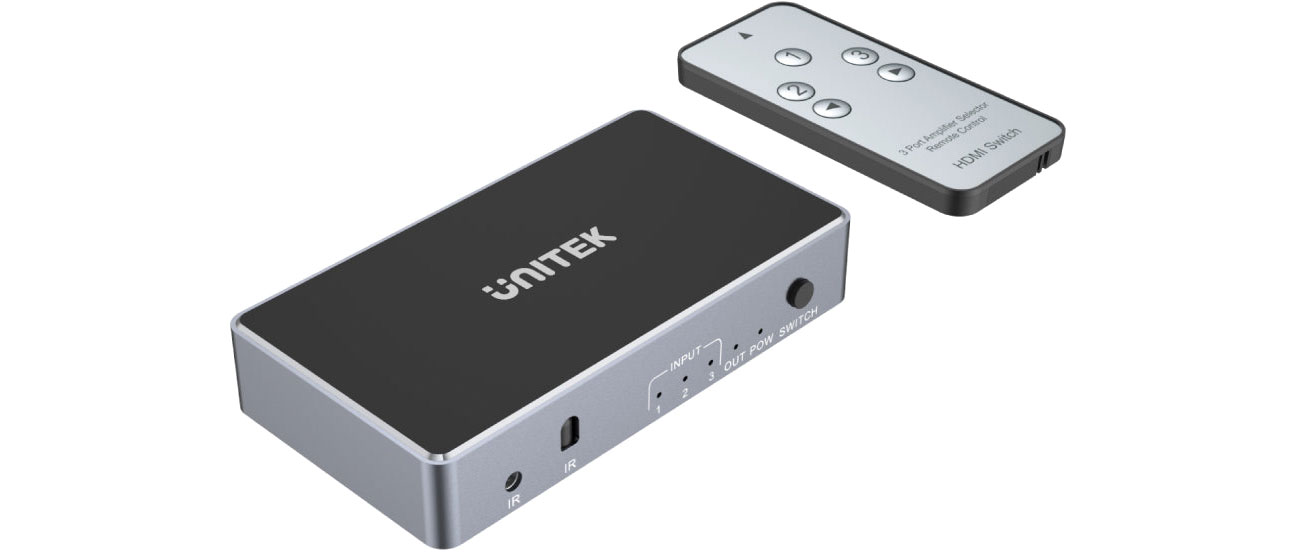 Unitek HDMI-Signalumschalter 1.4b 3 IN-1 OUT 4K V1111A
