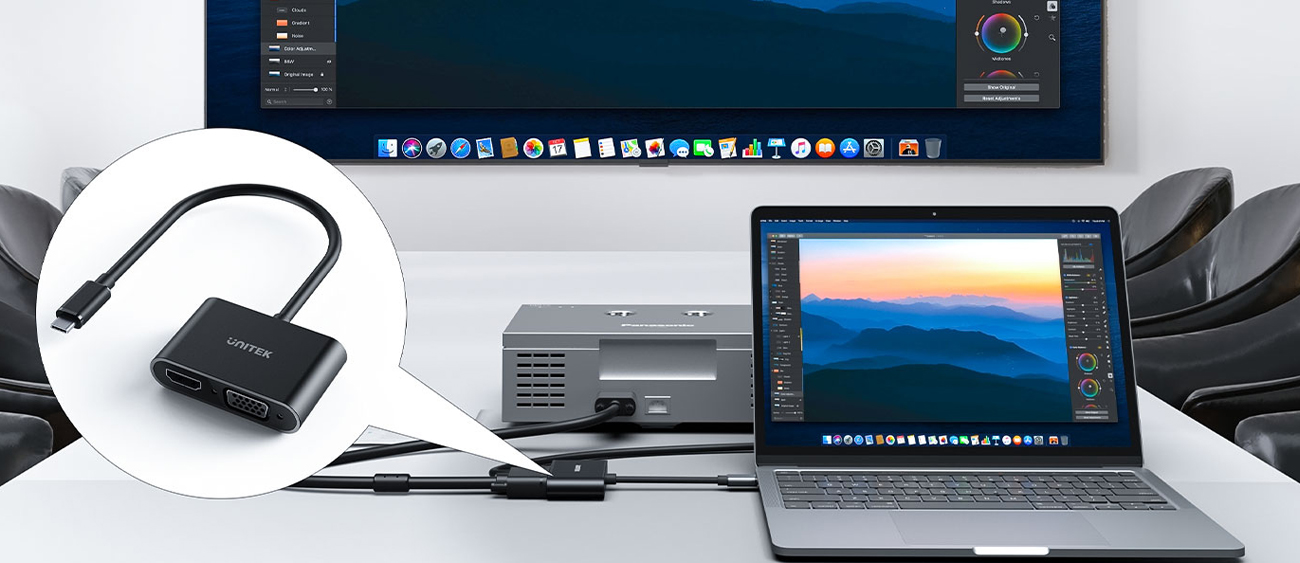 Adapter Unitek USB-C rozszerzenie ekranu