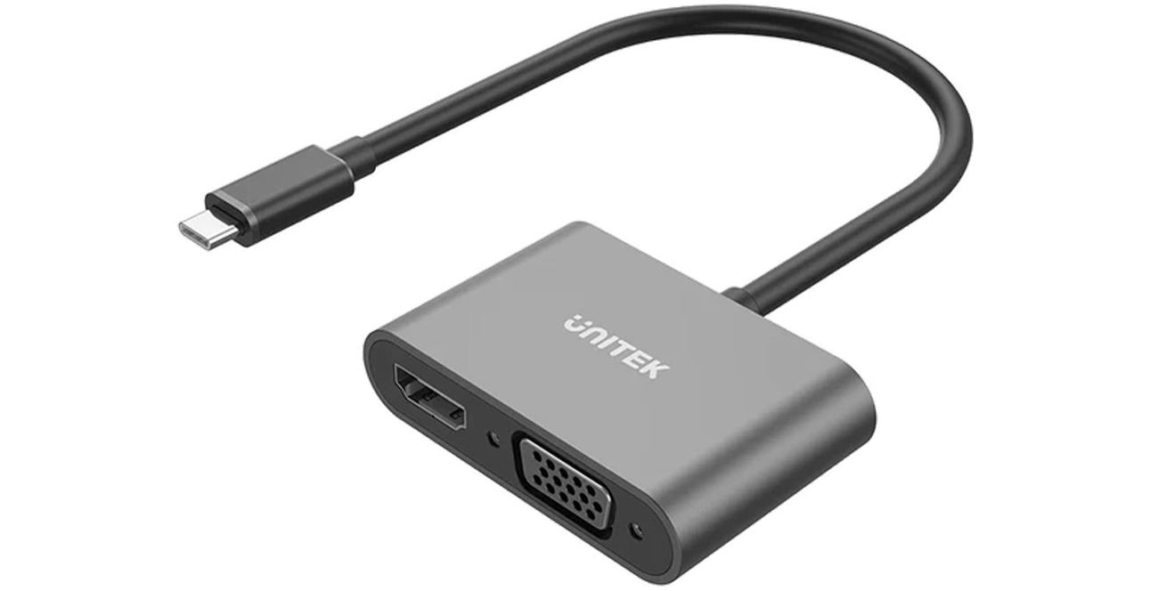 Adapter Unitek USB-C - HDMI, VGA
