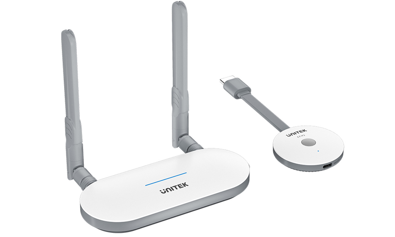 Unitek Drahtloser HDMI Sender und Empfänger, Reichweite bis zu 50m
