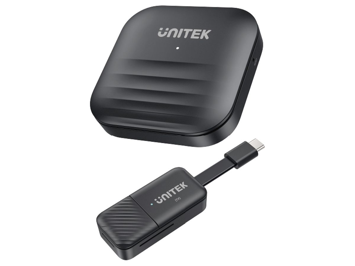 Unitek Kabelloser HDMI-Sender und -Empfänger, Reichweite bis zu 50 m, Schwarz