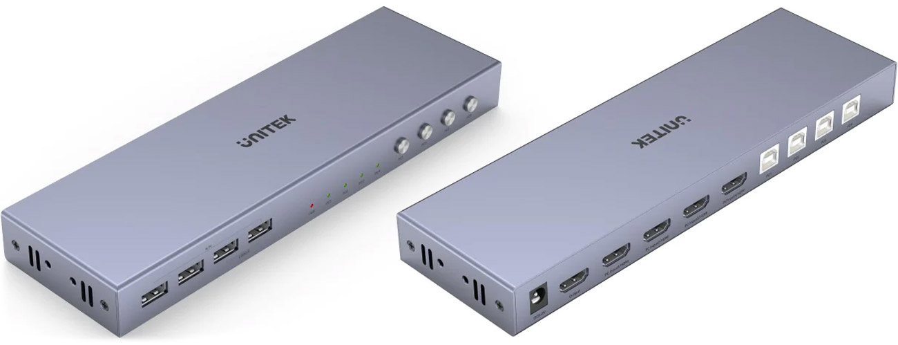 Unitek KVM Switch 4K HDMI 2.0 4-in 1-out +USB