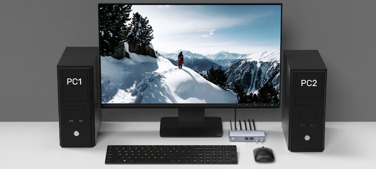 KVM Switch 4K angeschlossene Geräte