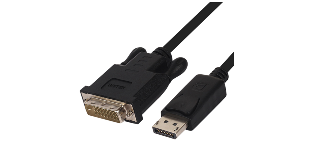 Displayport zu DVI-Kabel. Full HD-Unterstützung