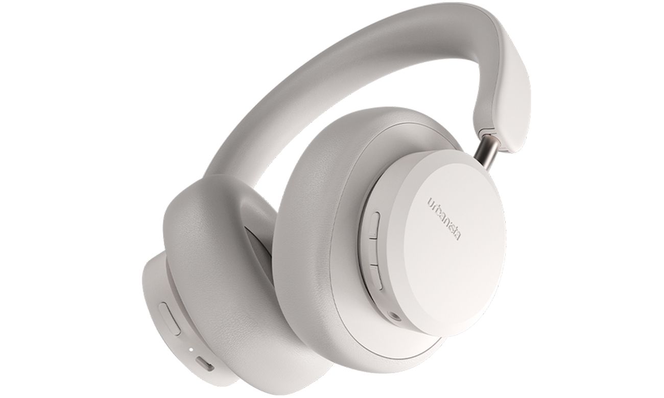 Drahtlose Kopfhörer Urbanista Miami Pearl White - Frontansicht unter einem Winkel