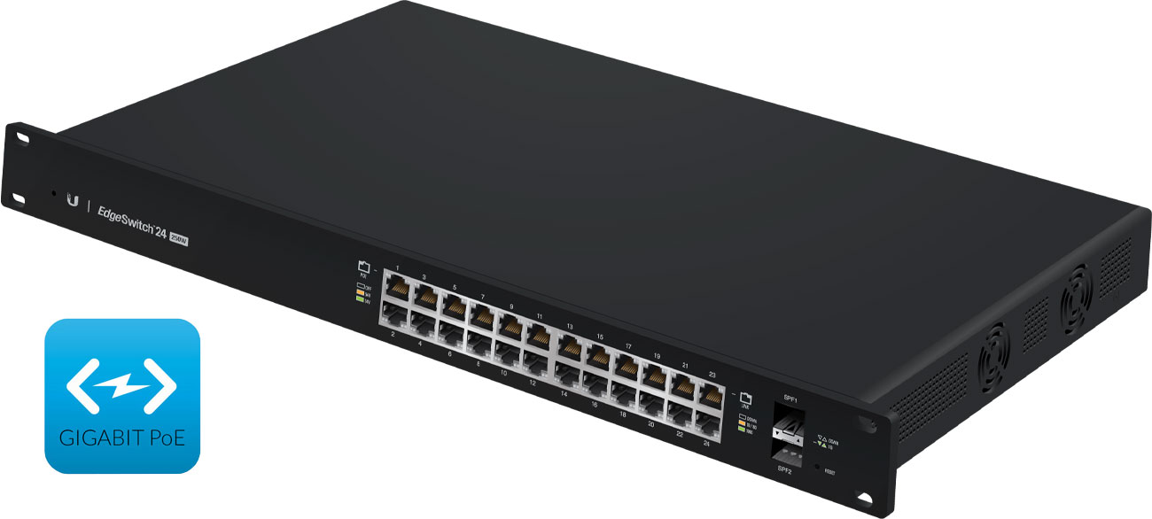 Ubiquiti 26p EDGEswitch ES-24-250W Power over Ethernet