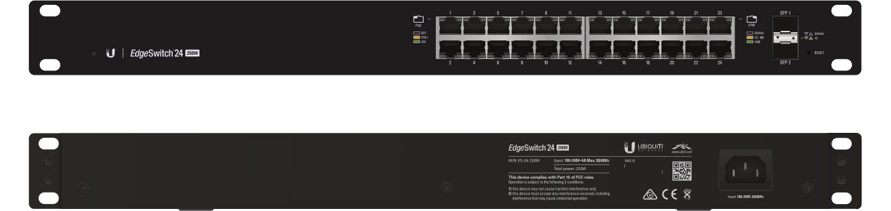 Ubiquiti 26p EDGEswitch ES-24-250W Gigabit Ethernet