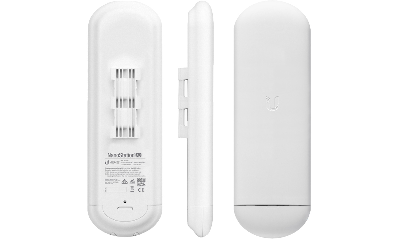 Most Wi-Fi (WDS) Ubiquiti airMAX NanoStation AC 16dBi 5GHz 1xLAN PoE NS-5AC
