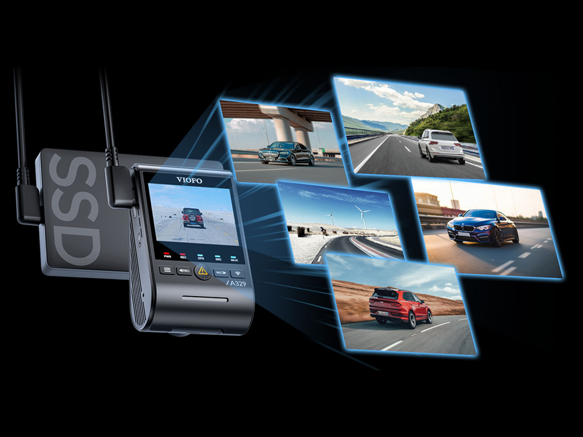 Dashcam Viofo A329 1CH - Erweiterte Speicheroptionen
