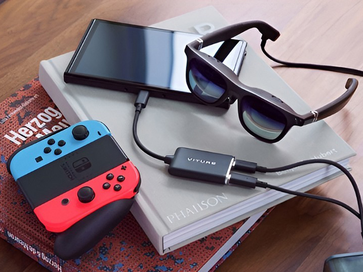 Adapter für Brillen und USB-C-Ladung Viture One-CtoG-Adp-Blk - Lifestyle-Grafik