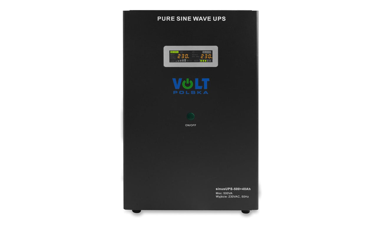 VOLT SINUS UPS 500 + 40Ah (300/500W) Notstromversorgung
