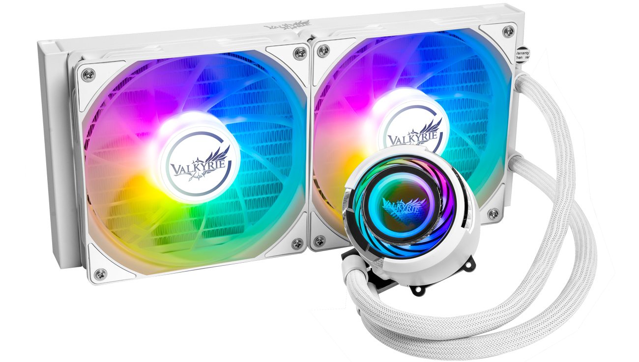 Chłodzenie procesora Valkyrie Jarn 240 ARGB White 2x120mm