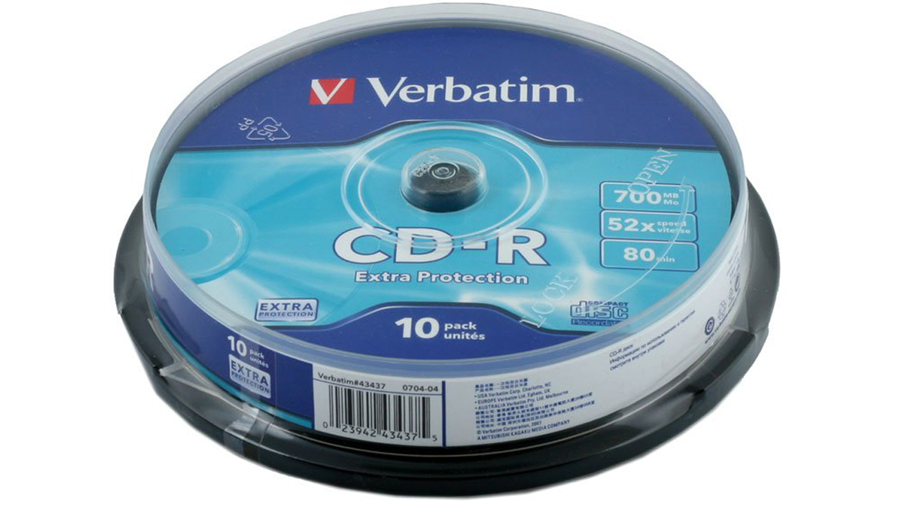 CD-R Verbatim 700MB/80min. Audio CD 52x