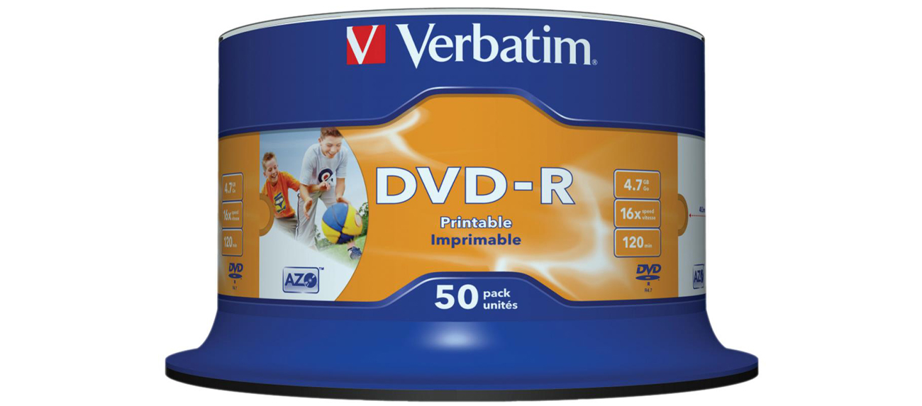 Płyta DVD-R Verbatim 4.7GB CAKE 50szt. do nadruku