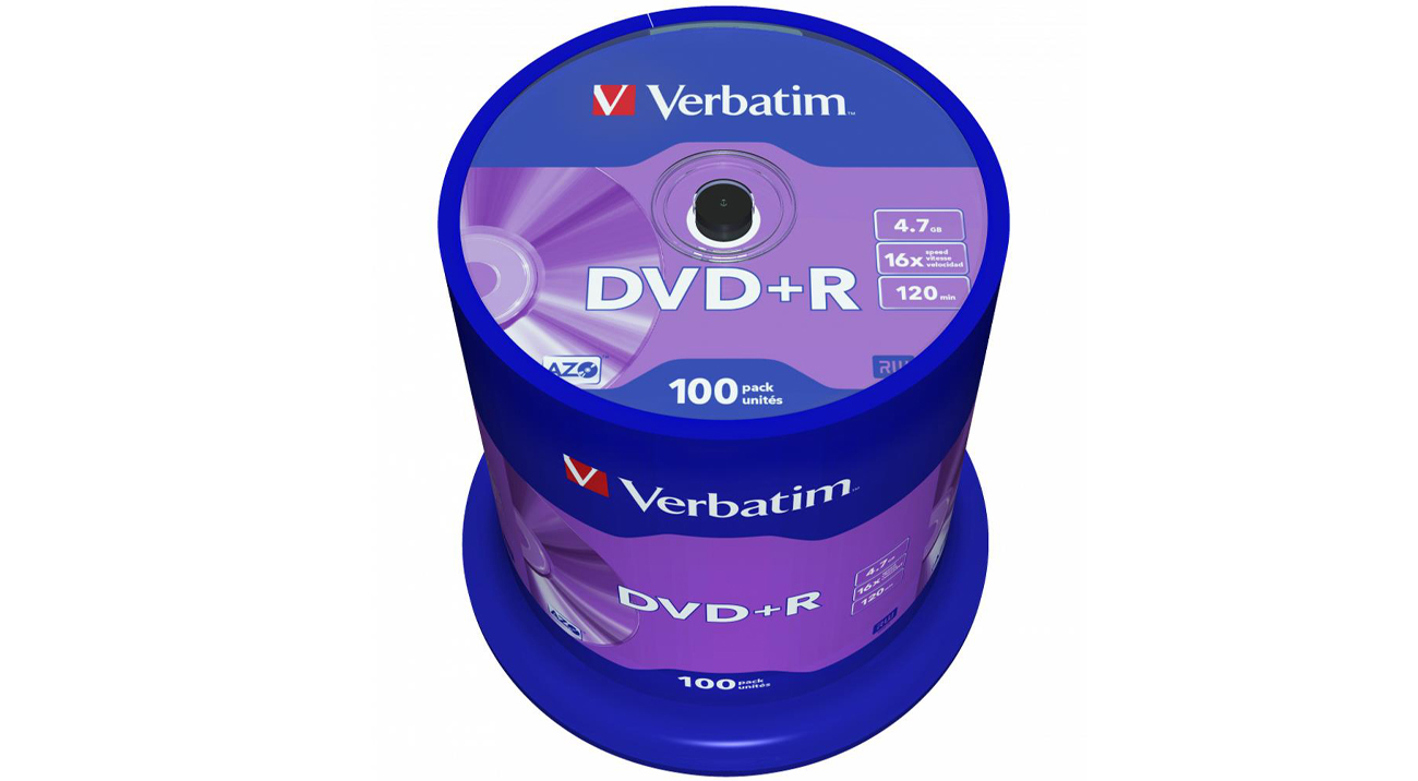 DVD-R Verbatim 16x CAKE 100 Stück