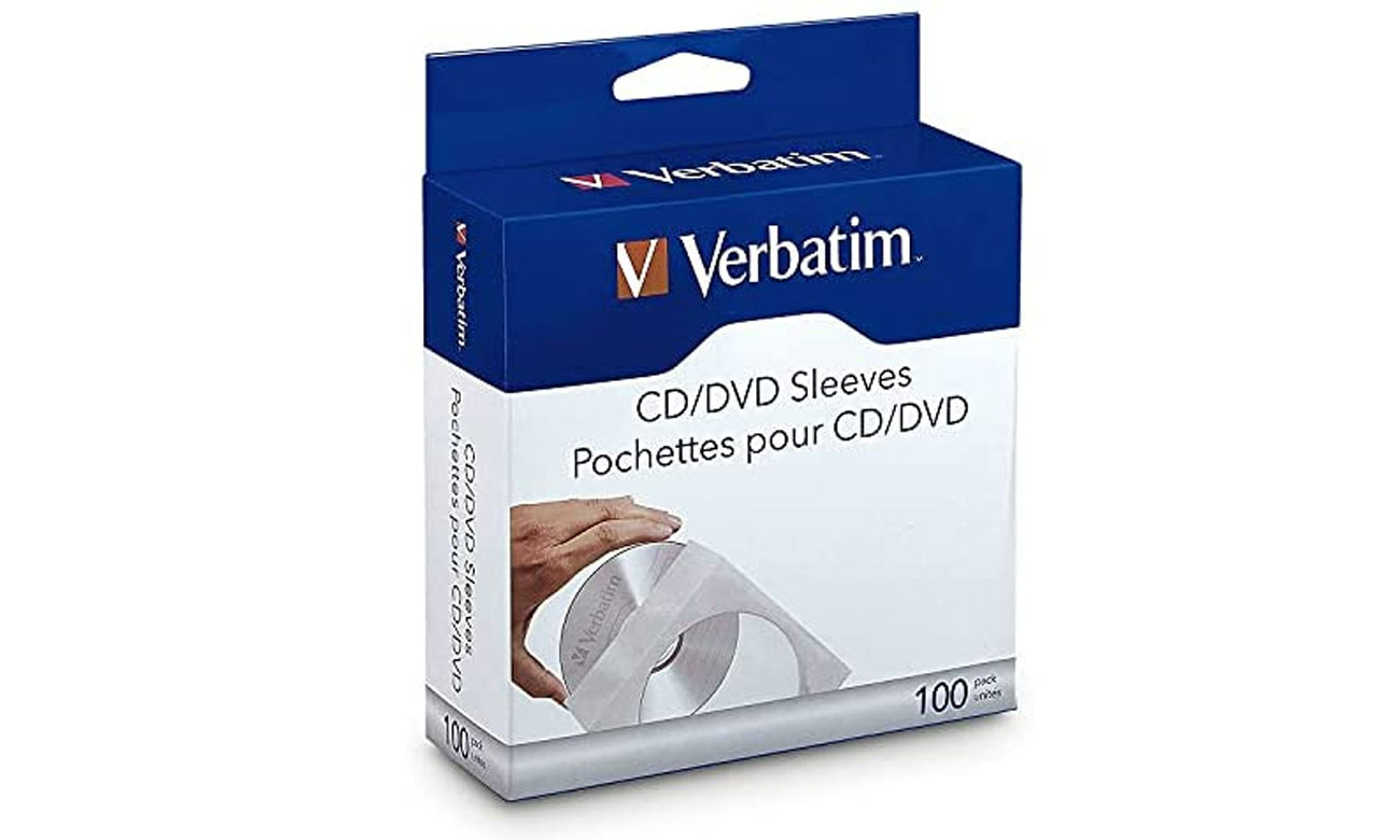 Verbatim CD/DVD Papierhülle mit Fenster 100 Stück