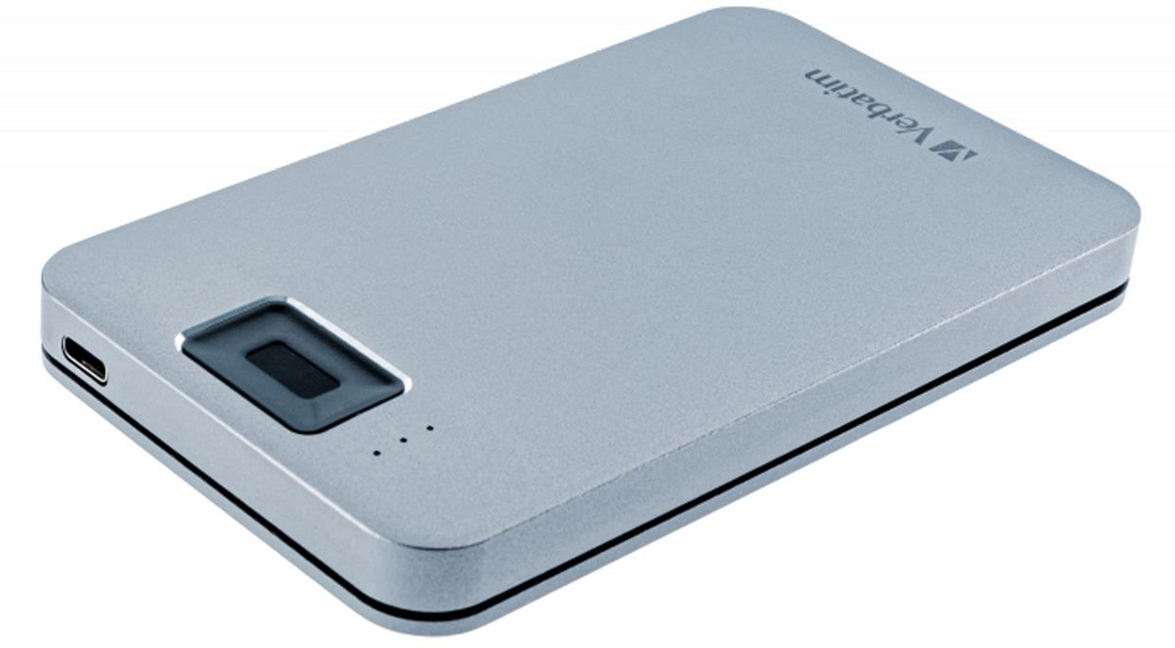 Externe HDD Verbatim Executive Fingerprint Secure Space Grey - Gesamtansicht