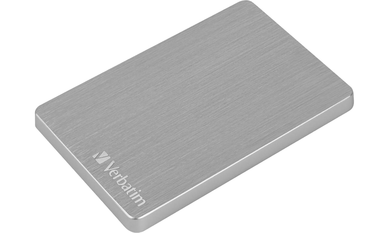 Externe HDD Verbatim Store'n'Go Alu Slim Silber - Gesamtansicht