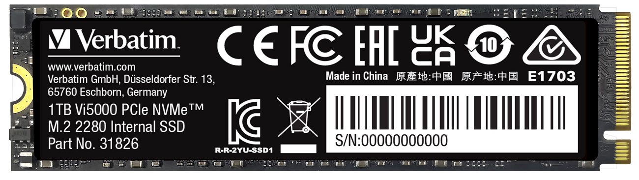 Verbatim M.2 PCIe NVMe Vi3000