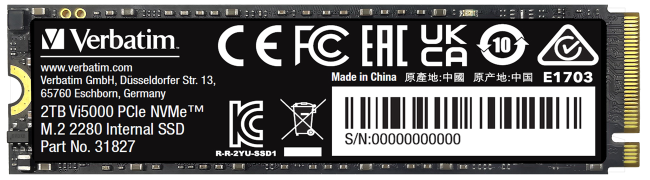 Verbatim M.2 PCIe NVMe Vi3000