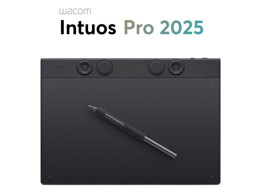 Wacom Intuos Pro Arbeitsbereich mit Stift