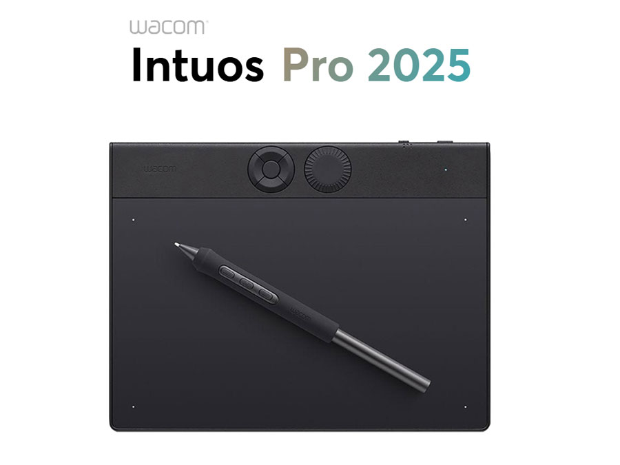 Wacom Intuos Pro Arbeitsbereich mit Stift