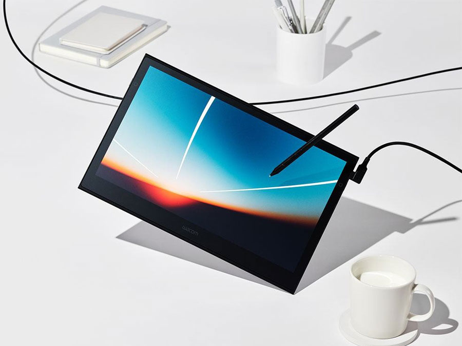 Wacom Movink 13 Bildschirm und Gehäuseseite
