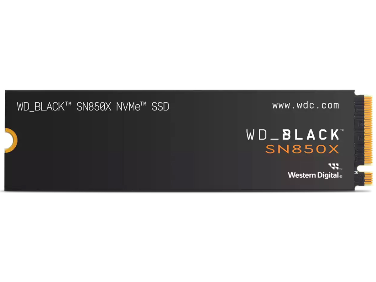 SSD M.2 NVMe WD BLACK SN850X Heatsink - Vorderansicht